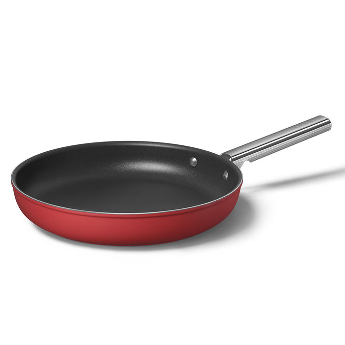 Smeg Cookware 50's Style Non-Stick Red Fry Pan, 12-Inches