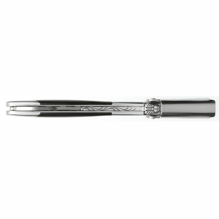 Chateau Laguiole Grand Cru Series Stainless Steel Sommelier Corkscrew with Ebony Wood Handle
