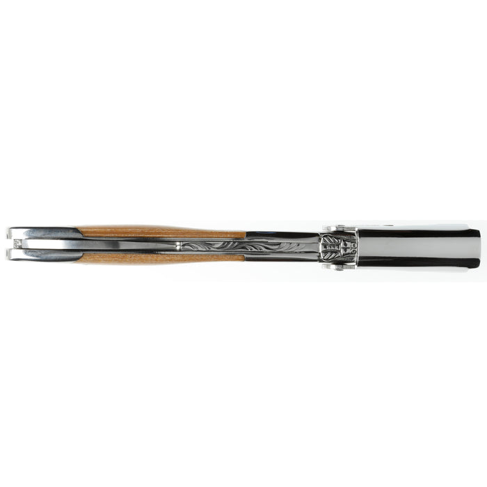 Chateau Laguiole Grand Cru Series Stainless Steel Sommelier Corkscrew with Natural Stamina Handle