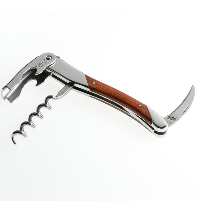 Chateau Laguiole Grand Cru Series Stainless Steel Sommelier Corkscrew with Rosewood Handle