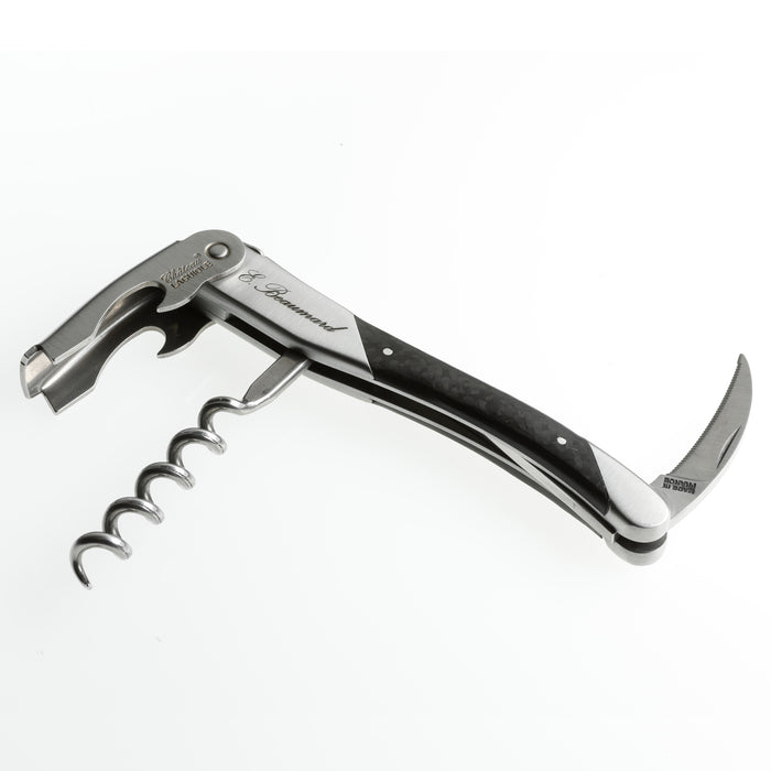 Chateau Laguiole World Best Sommelier Series Eric Beaumard Stainless Steel Corkscrew with Carbon Handle
