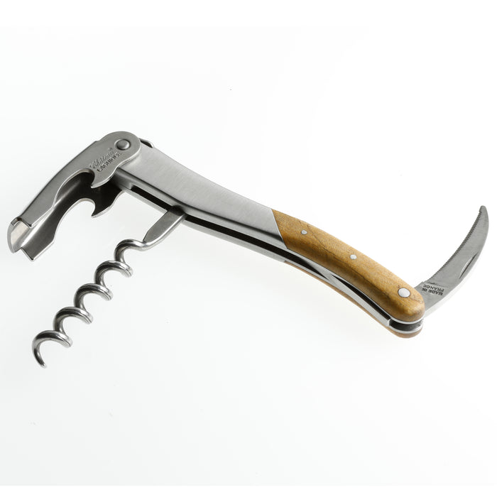 Chateau Laguiole World Best Sommelier Series Giuseppe Vaccarini Stainless Steel Corkscrew with Lemon Tree Handle