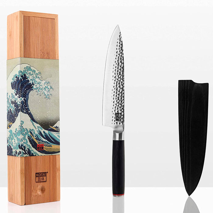 Kotai High Carbon Stainless Steel Pakka 8-Piece Knife Set Complete Traveler Edition