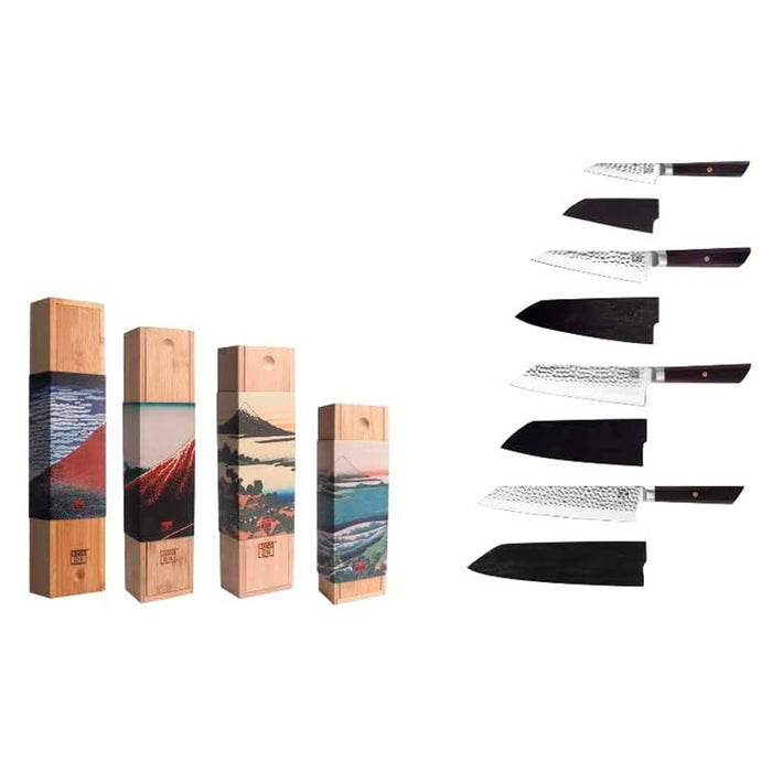 Kotai High Carbon Stainless Steel Bunka 4-Piece Knife Set