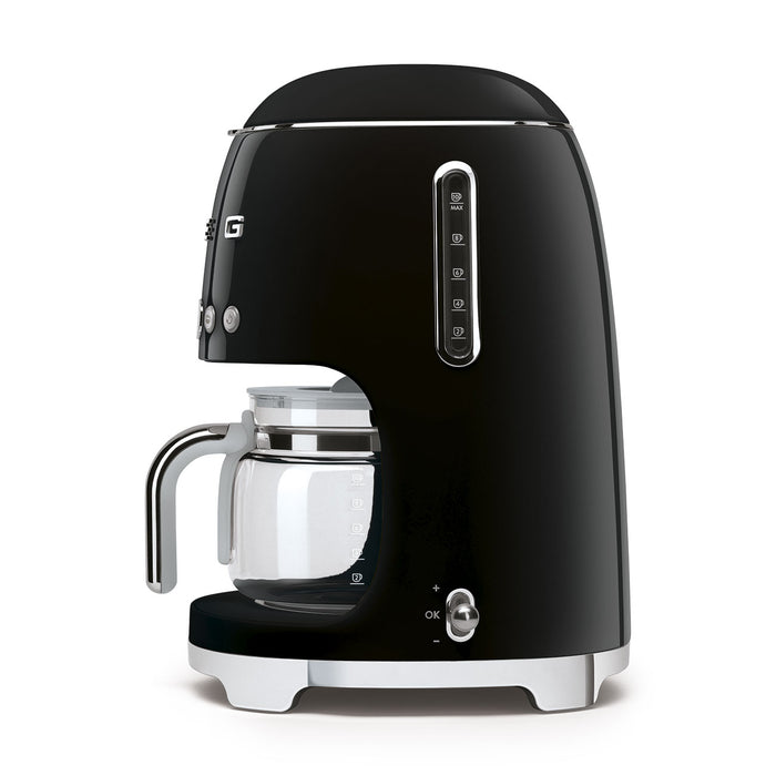 Smeg 50's Retro Style Aesthetic Black Drip Coffee Machine