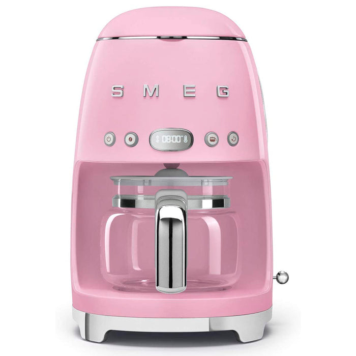 Smeg 50's Retro Style Aesthetic Pink Drip Coffee Machine