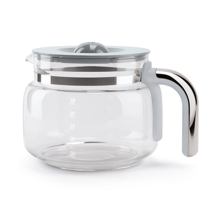 Smeg 50's Retro Style Aesthetic Pastel Blue Drip Coffee Machine with Extra Glass Carafe