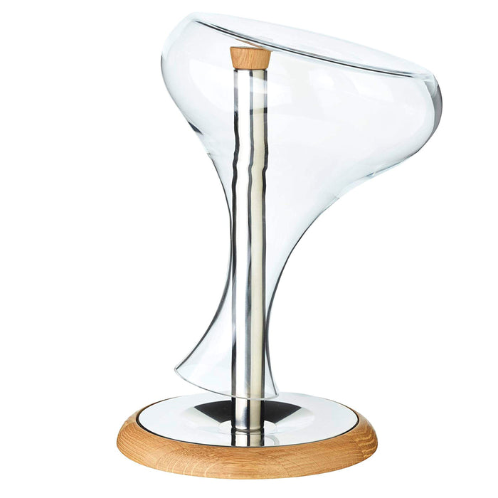 Legnoart Rest 'Nd Dry Wine Decanter Drying Stand with Oak Wood Base