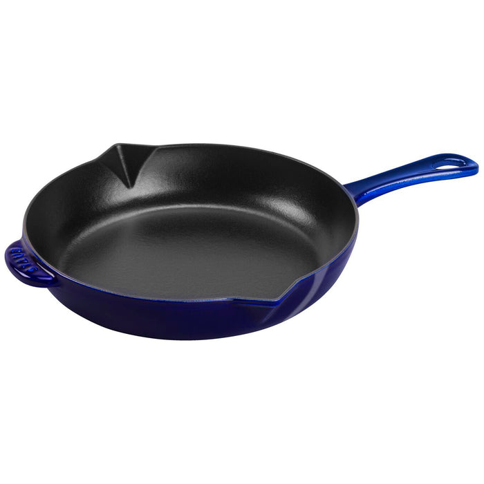 Staub Cast Iron Dark Blue Fry Pan, 10-Inches