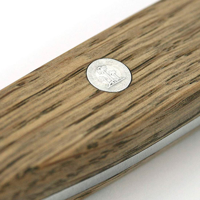 Gude Alpha Barrel Oak Series Hand Forged Ice Hardened Hand Sharpened Herb Knife Shark, 5.5-Inches