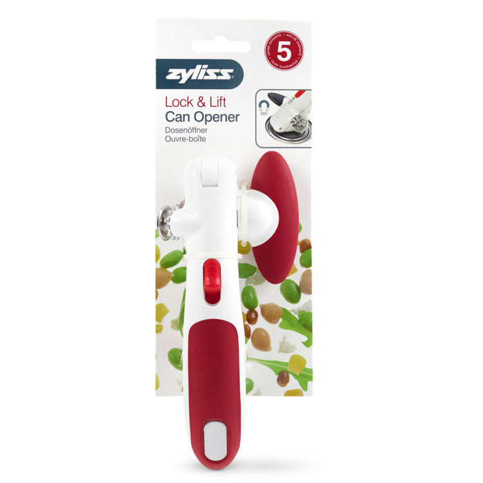 Zyliss Lock and Lift Can Opener, White