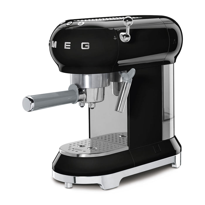 Smeg 50's Retro Style Aesthetic Black Espresso Coffee Machine