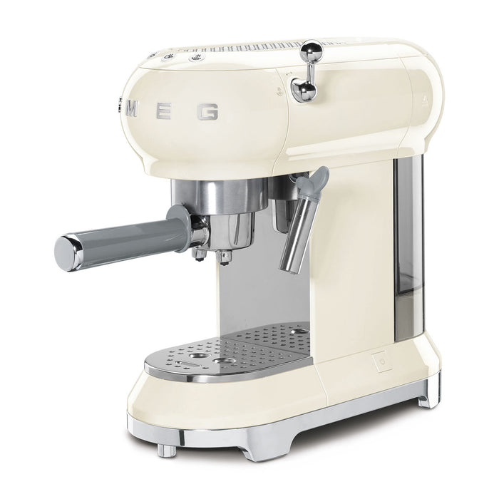 Smeg 50's Retro Style Aesthetic Cream Espresso Coffee Machine