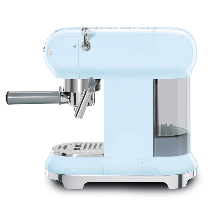 Smeg 50's Retro Style Aesthetic Pastel Blue Espresso Coffee Machine