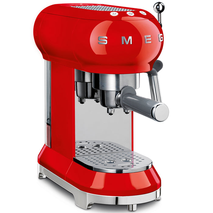 Smeg 50's Retro Style Aesthetic Red Espresso Coffee Machine