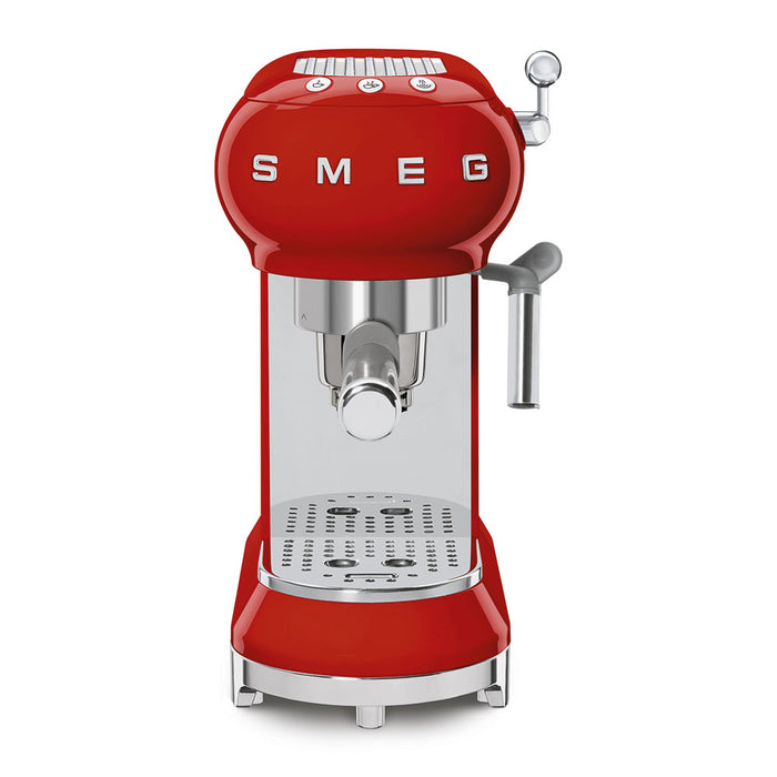 Smeg 50's Retro Style Aesthetic Red Espresso Coffee Machine