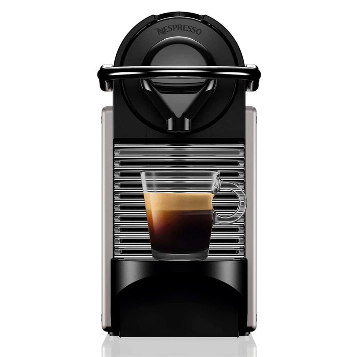 Nespresso by Breville Pixie Bundle Espresso Machine with Aeroccino3 Milk Frother, Titan