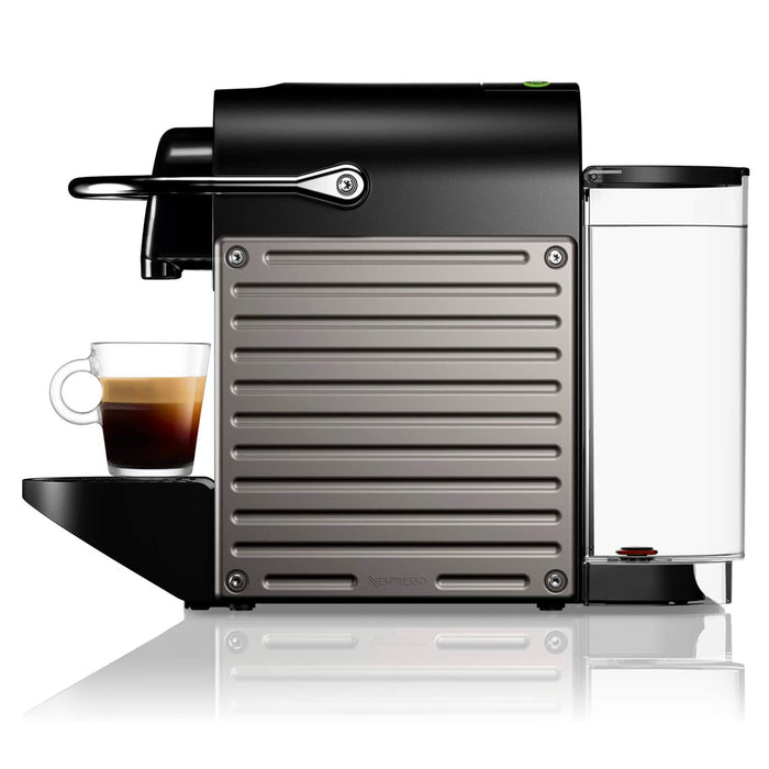 Nespresso by Breville Pixie Bundle Espresso Machine with Aeroccino3 Milk Frother, Titan