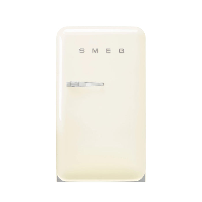 Smeg 50's Retro Style Aesthetic Freestanding Cream Compact Refrigerator Right Hand Hinge with 4.31 Cu Ft Capacity , 22-Inches