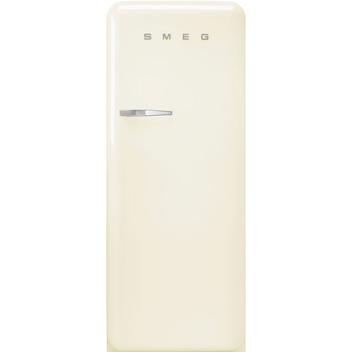 Smeg 50's Retro Style Aesthetic Freestanding Cream Refrigerator Right Hand Hinge with Freezer, 24-Inches