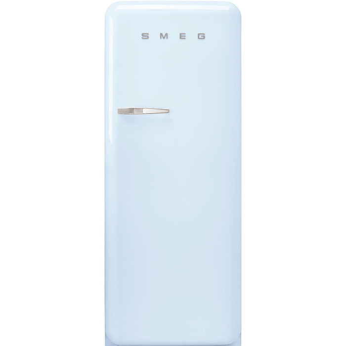 Smeg 50's Retro Style Aesthetic Freestanding Pastel Blue Refrigerator Right Hand Hinge with Freezer, 24-Inches