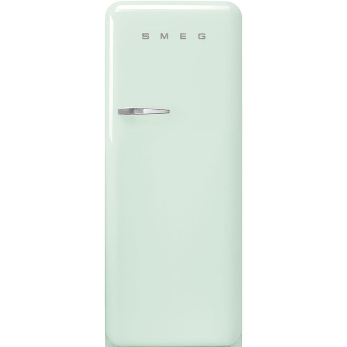 Smeg 50's Retro Style Aesthetic Freestanding Pastel Green Refrigerator Right Hand Hinge with Freezer, 24-Inches