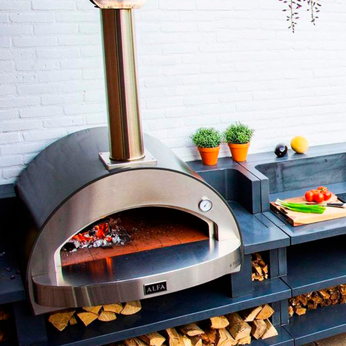 Alfa Forni 4 Pizze Copper Wood-Powered Pizza Oven