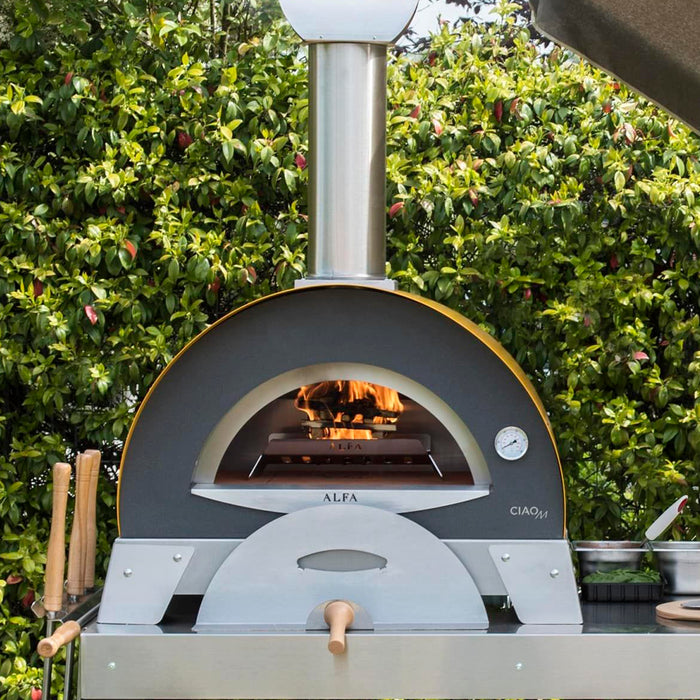 Alfa Forni Ciao Fire Yellow Wood-Powered Pizza Oven