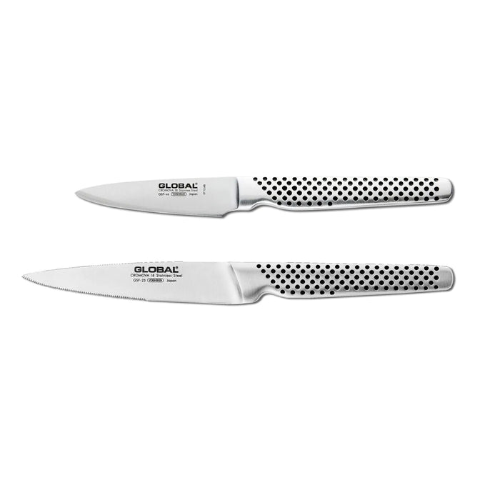 Global Classic Stainless Steel 2-Piece Knife Set