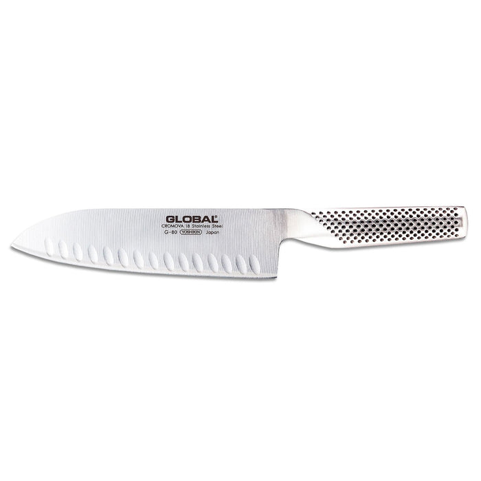 Global Classic Stainless Steel Santoku Knife 7-Inches