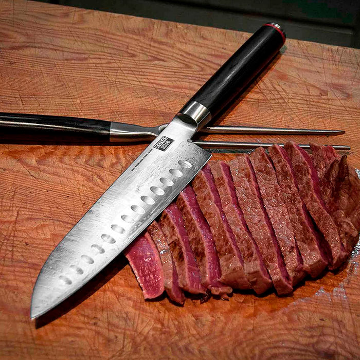 Kotai High Carbon Stainless Steel Pakka 3-Piece Knife Set BBQ Edition
