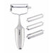 Global Classic Stainless Steel 3-Way Peeler with Interchangeable Blades, 2-Inches - LaCuisineStore