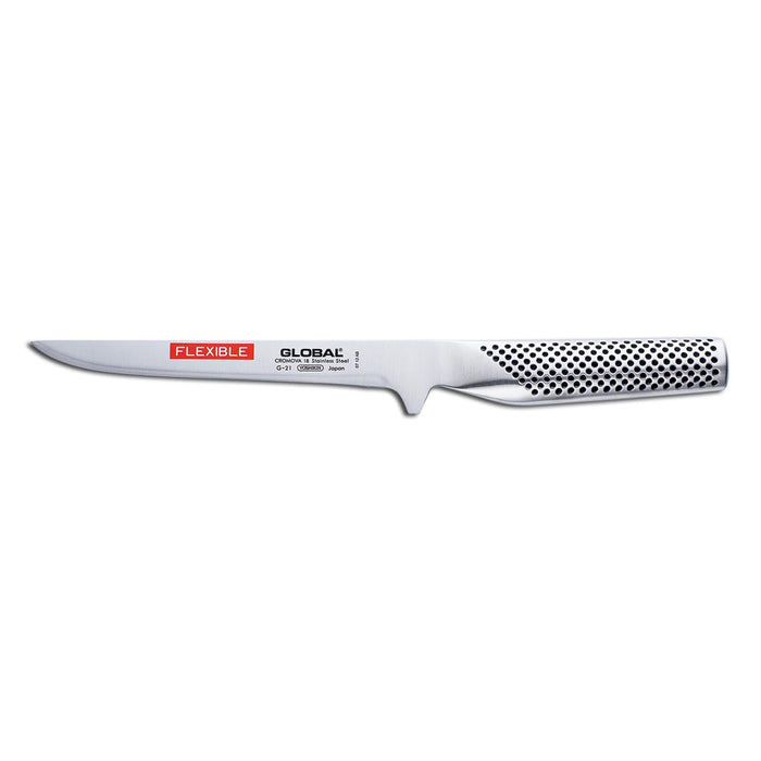 Global Classic Stainless Steel Flexible Boning Knife, 6.25-Inches - LaCuisineStore