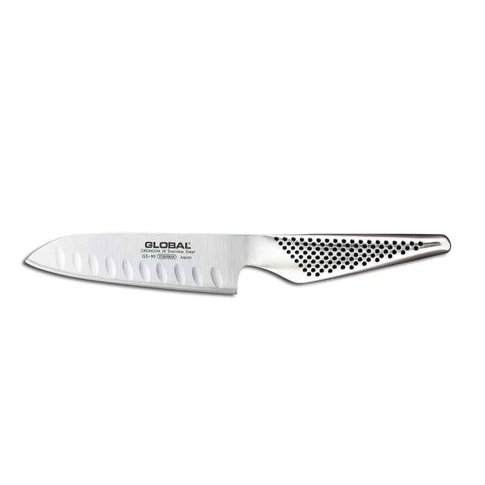 Global Classic Stainless Steel Hollow Ground Santoku Knife, 5-Inches - LaCuisineStore