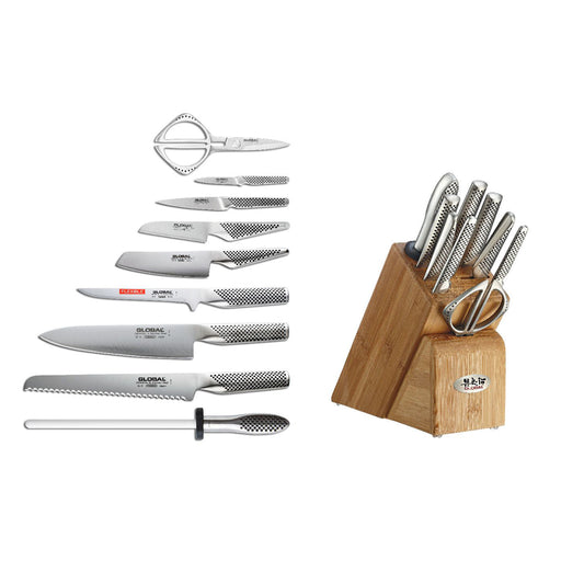 Global Takashi Knife Block Set, 10-Piece - LaCuisineStore