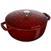 Staub Cast Iron Essential French Oven with Lilly Lid, 3.75-Quart - LaCuisineStore