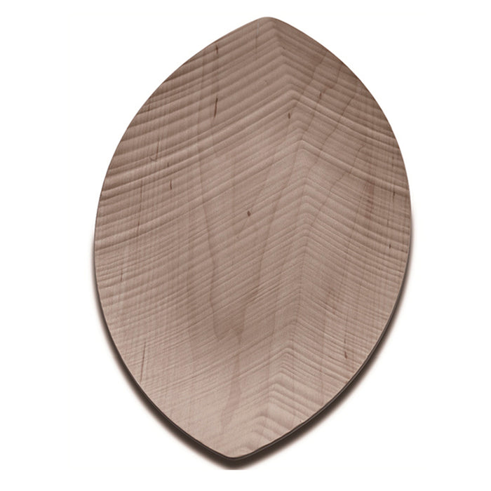 Legnoart Leaf Maple Wood Small Serving Tray, 13 x 7.5-Inches