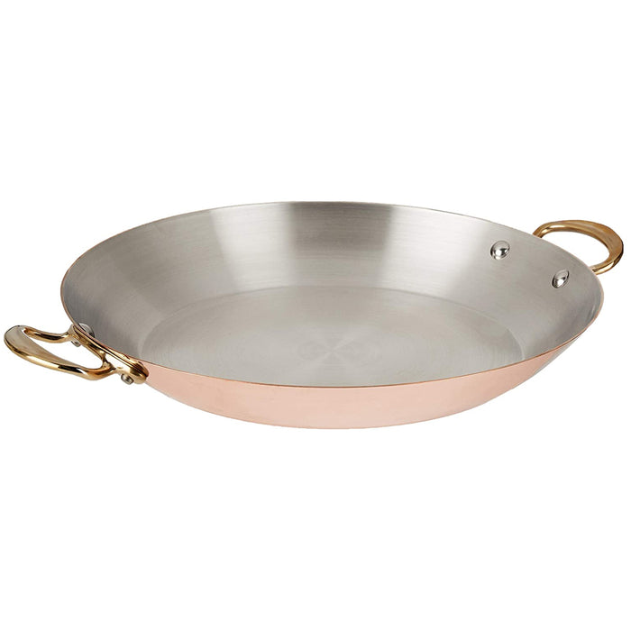 Mauviel M'150B Copper Round Pan With Bronze Handles, 12.5-Inches