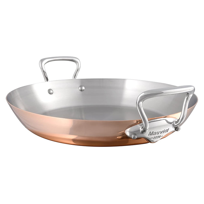 Mauviel M'150s Copper Paella Pan With Stainless Steel Handles, 3.2-Quart