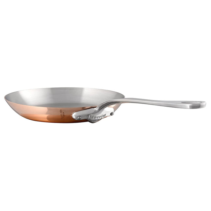 Mauviel M'150s Copper Round Frying Pan With Stainless Steel Handle, 10.2-Inches