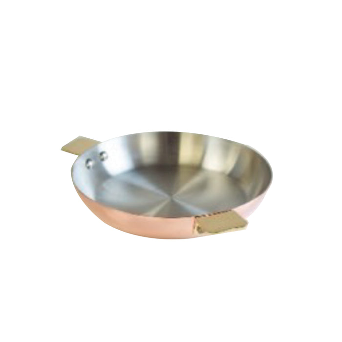 Mauviel Art Deco Copper and Stainless Steel Round Pan, 7.9-Inches