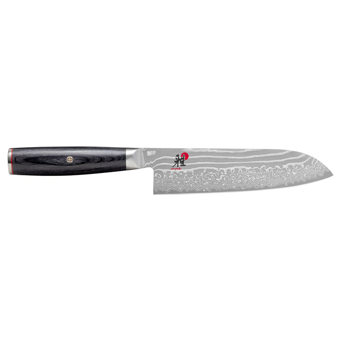 Miyabi Kaizen II 5000FCD Stainless Steel Santoku Knife, 7-Inches - LaCuisineStore