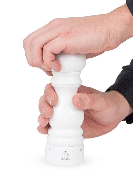 Peugeot Paris U'Select Salt Mill White Lacquered, 7-Inches - LaCuisineStore