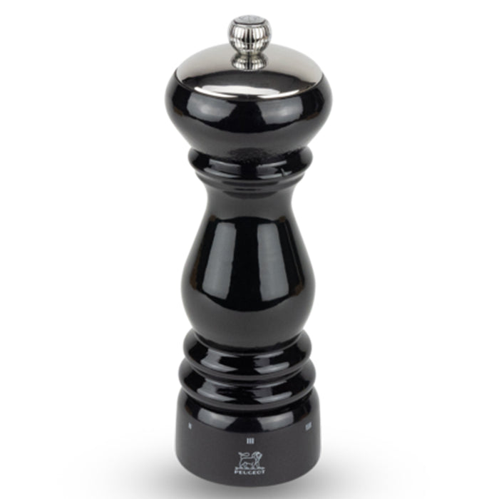 Peugeot Paris Icone U'Select Wood Pepper Mill Black Lacquered, 7-Inches - LaCuisineStore