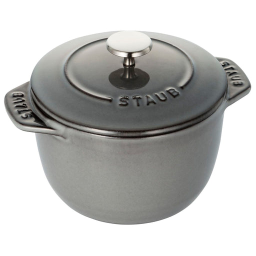 Staub Cast Iron Petite French Oven Graphite Grey, 0.75-Quart - LaCuisineStore