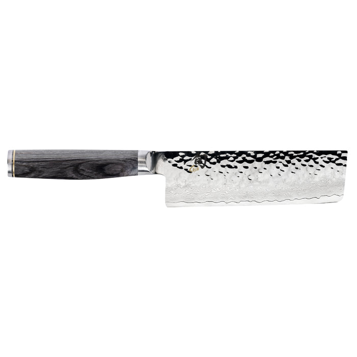 Shun Premier Grey Damascus Steel Nakiri Knife, 5.5-Inches
