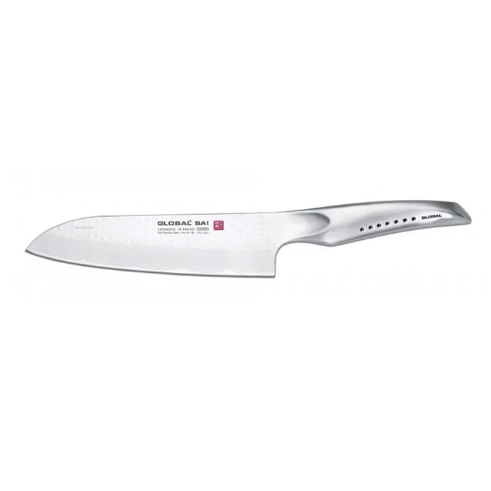 Global SAI Stainless Steel Santoku Knife, 7.5-Inches
