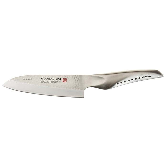 Global SAI Stainless Steel Santoku Knife, 5-Inches