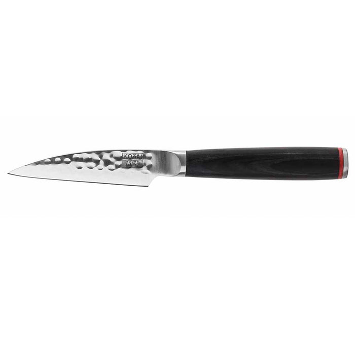 Kotai Stainless Steel Paring Knife with Black Pakkawood Handle, 3.5-Inches