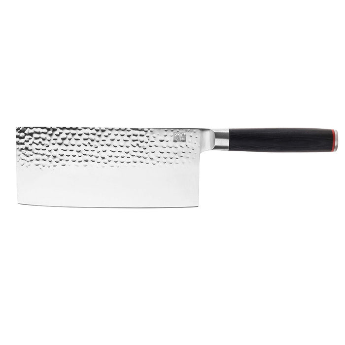 Kotai Stainless Steel Cleaver Knife with Black Pakkawood Handle, 7-Inches